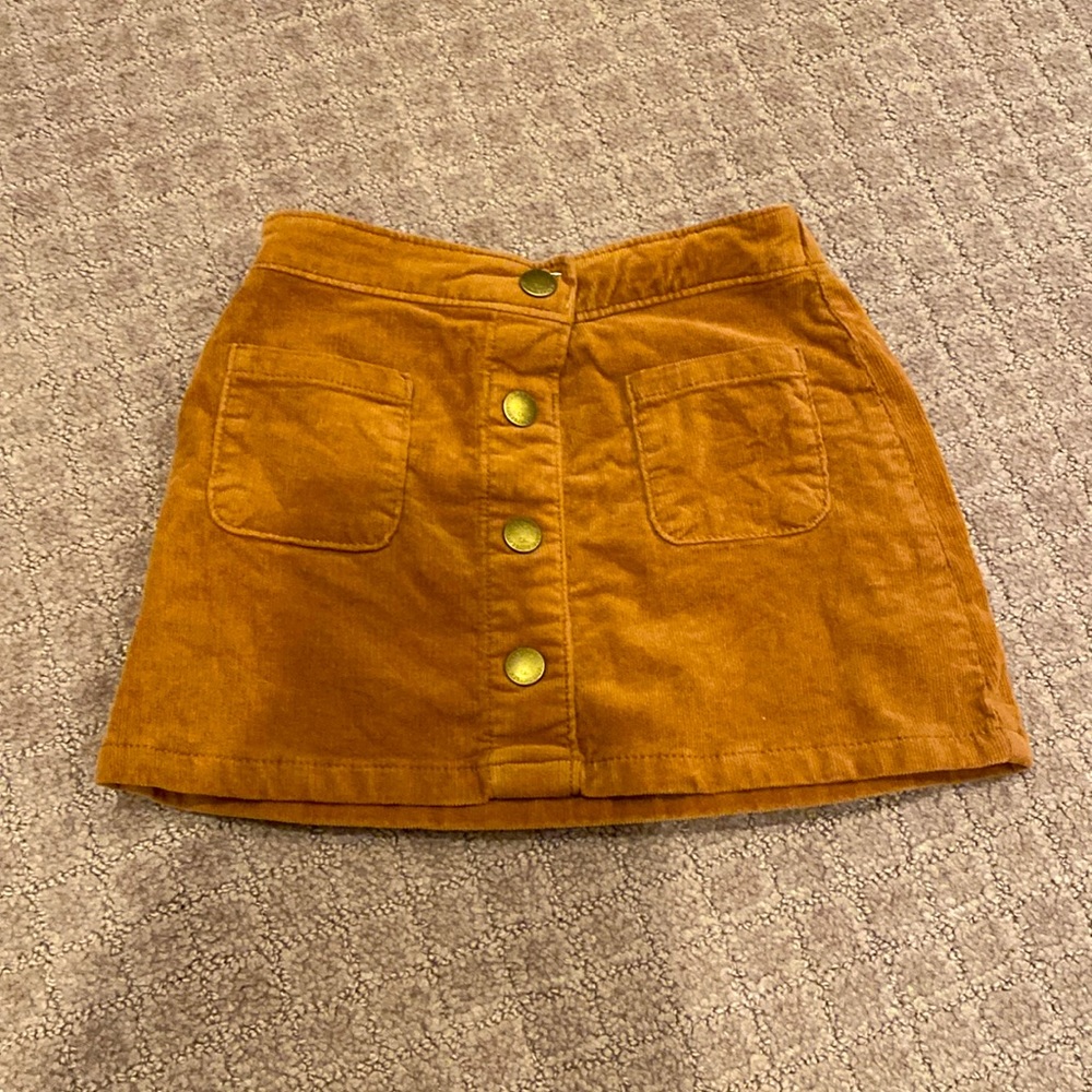 Tan Corduroy Skirt